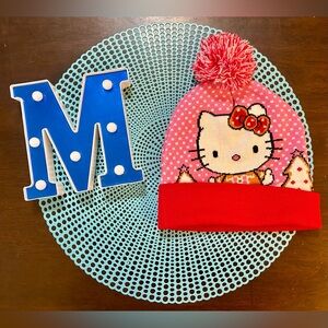 Hello Kitty Vibrant Red Knit Winter Hat